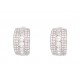 NEUF BOUCLES D'OREILLES MESSIKA CREOLES LIZ OR BLANC 18K DIAMANTS 1.7CT EARRINGS
