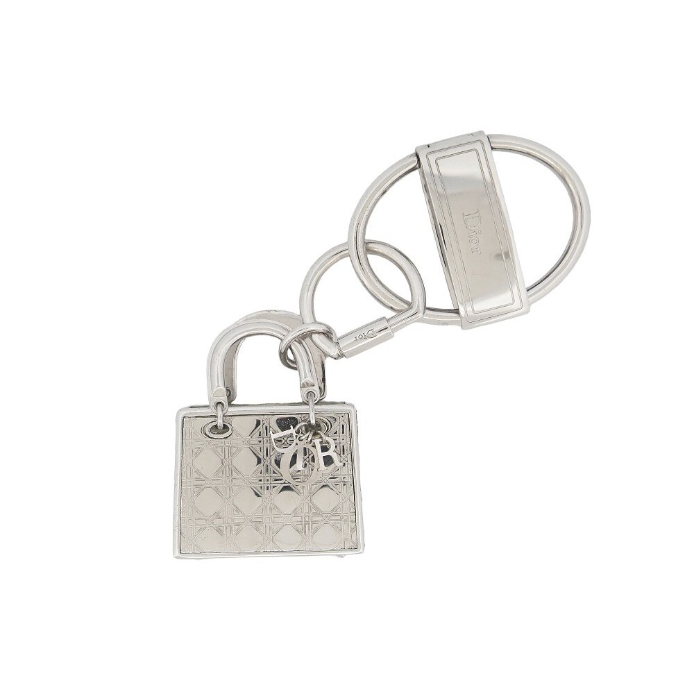 30 Montaigne Bag Charm GoldFinish Metal and White Resin Pearl with White  and Ethereal Gray Lacquer  DIOR MY