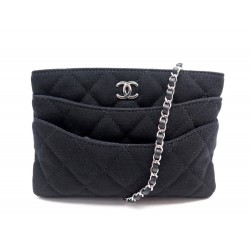 NEUF SAC A MAIN POCHETTE CHANEL PORTEFEUILLE BANDOULIERE WOC POUCH WALLET 3500€