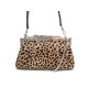 NEUF SAC A MAIN CARTIER POCHETTE CUIR DE POULAIN LEOPARD BANDOULIERE BAG 2500€