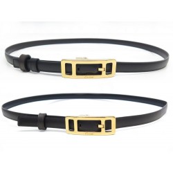 CEINTURE CARTIER PM T90 CUIR REVERSIBLE MARRON & NOIR BOUCLE DORE BELT 400€