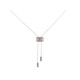 NEUF COLLIER PENDENTIF MESSIKA LIZ EN OR BLANC 18K 81 DIAMANTS 0.81 CT NECKLACE