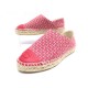 NEUF CHAUSSURES CHANEL LOGO CC ESPADRILLES 36 G32742 TWEED CUIR ROSE SHOE 750€