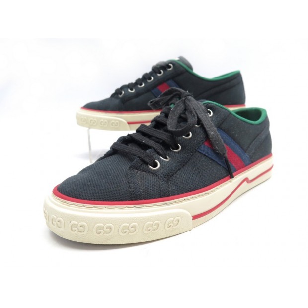 CHAUSSURES BASKET GUCCI TENNIS 1977 38 IT 39 FR TOILE BANDE WEB SNEAKERS 570€