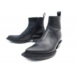 CHAUSSURES BALENCIAGA BOTTINES ANKLE BOOTS WITH LOGO 579629 CUIR 39 BOOTS 1075€