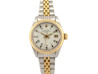 montre rolex lady datejust 69173 en or acier 26 mm