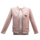 GILET CHANEL CARDIGAN M 38 P25394 + 2 BROCHES EN CACHEMIRE ROSE JACKET 2900€