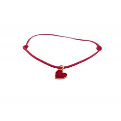 NEUF BRACELET COEUR ROUGE MARIE HELENE DE TAILLAC 43460 12725 14-22CM HEART 290€