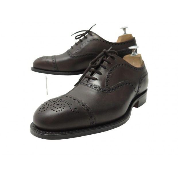 NEUF CHAUSSURES CHURCH'S DIPLOMAT BOUT FLEURI 7G 41 CUIR MARRON SHOES BROWN 940€