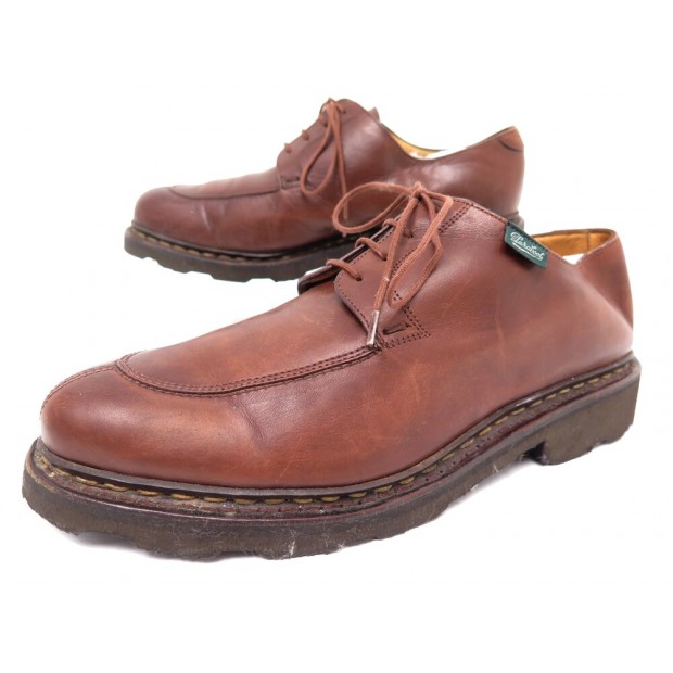 CHAUSSURES PARABOOT AVIGNON GRIFF 4E 38 DERBY DEMI CHASSE CUIR MARRON SHOES 430€