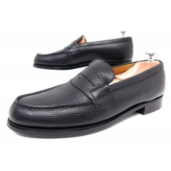 NEUF CHAUSSURES JM WESTON 180 8B 42 FIN MOCASSINS CUIR GRAINE NOIR SHOES 750€