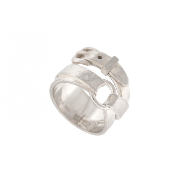 BAGUE HERMES DEBRIDEE GM T 53 EN ARGENT 925 10GR SILVER STERLING RING 635€