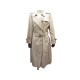 VINTAGE MANTEAU BURBERRYS TRENCH LONG 14 PETITE L 52 COTON BEIGE COAT 1550€