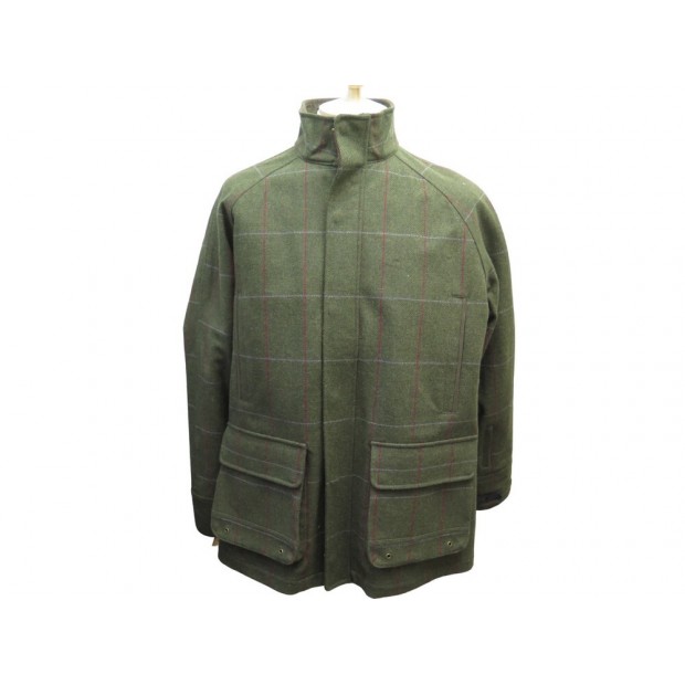 NEUF MANTEAU BARBOUR DOUBLURE AMOVIBLE MOTIF TARTAN XL 56 LAINE JACKET COAT 600€