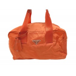 SAC A MAIN PRADA DE SPORT EN NYLON ORANGE PORTE EPAULE PURSE HAND BAG 1350€