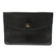 VINTAGE POCHETTE A MAIN HERMES RIO CUIR BOX NOIR SAC BLACK POUCH CLUTCH 1200€