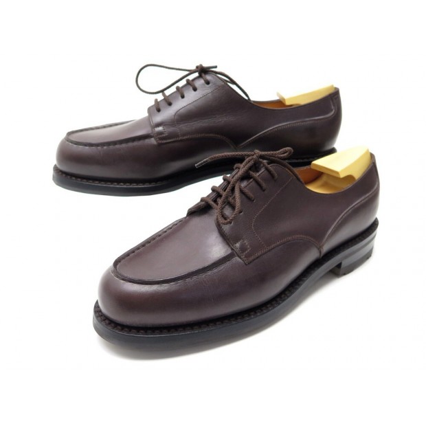 NEUF CHAUSSURES JM WESTON LE GOLF 641 7.5C 41.5 DERBY CUIR MARRON + BOITE 920€