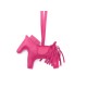 NEUF BIJOU DE SAC HERMES GRIGRI CHEVAL RODEO PM CUIR FUSHIA NEW BAG CHARM 370€