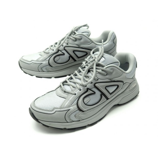 CHAUSSURES DIOR B30 3SN279ZRD 42 BASKETS TOILE GRIS + BOITE SNEAKERS SHOES 920€