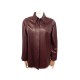 VESTE HERMES SURCHEMISE L 42 CUIR BORDEAUX LEATHER OVERSHIRT COAT JACKET 9500€