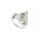 BAGUE HERMES CROISETTE MM TAILLE 53 ARGENT 925 H104587B BOITE SILVER RING 460€