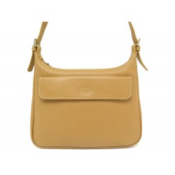 NEUF SAC A MAIN LONGCHAMP EN CUIR GRAINE GOLD BANDOULIERE HAND BAG 600€