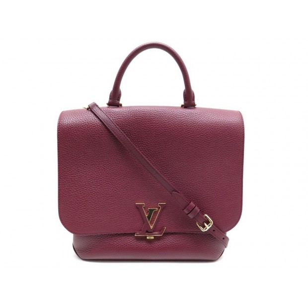 NEUF SAC A MAIN LOUIS VUITTON VOLTA CUIR TAURILLON GRENAT M50544 HAND BAG 3450€