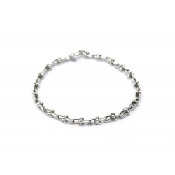 NEUF BRACELET TIFFANY & CO MICRO MAILLONS PETIT 60423385 T16 ARGENT + BOITE 580€