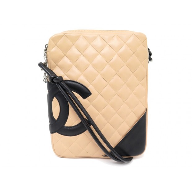 NEUF SAC A MAIN CHANEL CAMBON BESACE LOGO CC BANDOULIERE EN CUIR MATELASSE 4500€