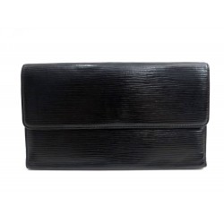 PORTEFEUILLE LOUIS VUITTON INTERNATIONAL EN CUIR EPI NOIR MONNAIE BILLFOLD 550€