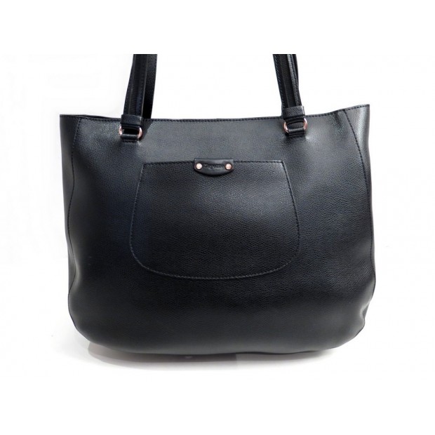 NEUF SAC A MAIN REPETTO CABAS 35 CM EN CUIR NOIR LEATHER HAND BAG PURSE 345€