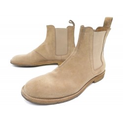 CHAUSSURES BOTTINES BOTTEGA VENETA 45 EN DAIM BEIGE DEERSKIN BOOTS 590€