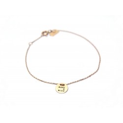 BRACELET VANRYCKE MAKE A WISH 15.5-17 CM EN OR ROSE 18K + BOITE GOLD JEWEL 450€