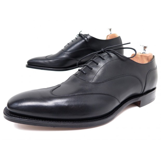 NEUF CHAUSSURES CHURCH'S SHERBORNE RICHELIEU 9F 43 EN CUIR NOIR BLACK SHOES 940€