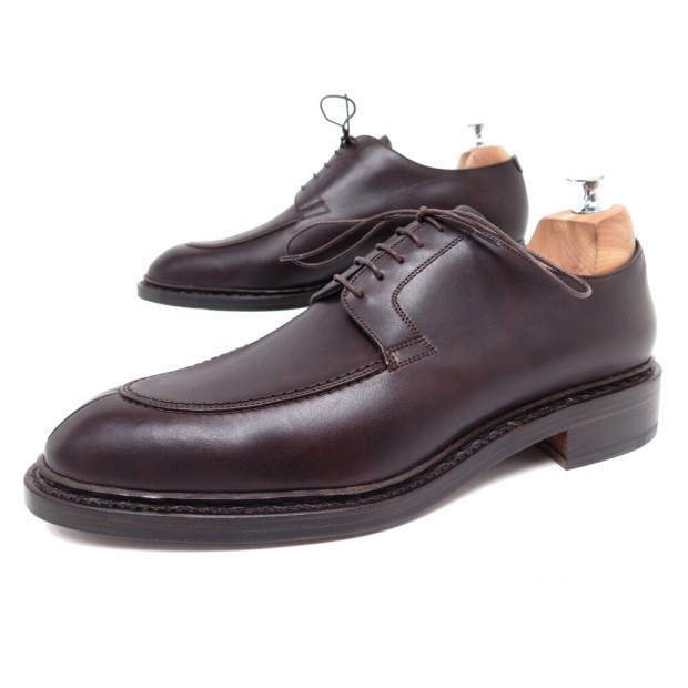 NEUF CHAUSSURES PARABOOT DERBY ROUSSEAU 9 43 DEMI CHASSE CUIR LEATHER SHOES 485€
