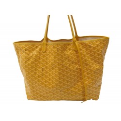 SAC A MAIN GOYARD CABAS SAINT LOUIS GM EN TOILE JAUNE CANVAS HAND BAG PURSE 970€