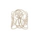 BRACELET CHANEL MANCHETTE LOGO CC 18 EN METAL DORE GOLDEN STEEL STRAP 2000€
