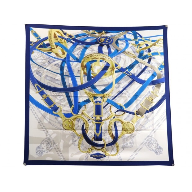 FOULARD HERMES CAVALCADOUR VOLTIGEUR D'ORIGNY & MARSAL CARRE 90 SILK SCARF 460€