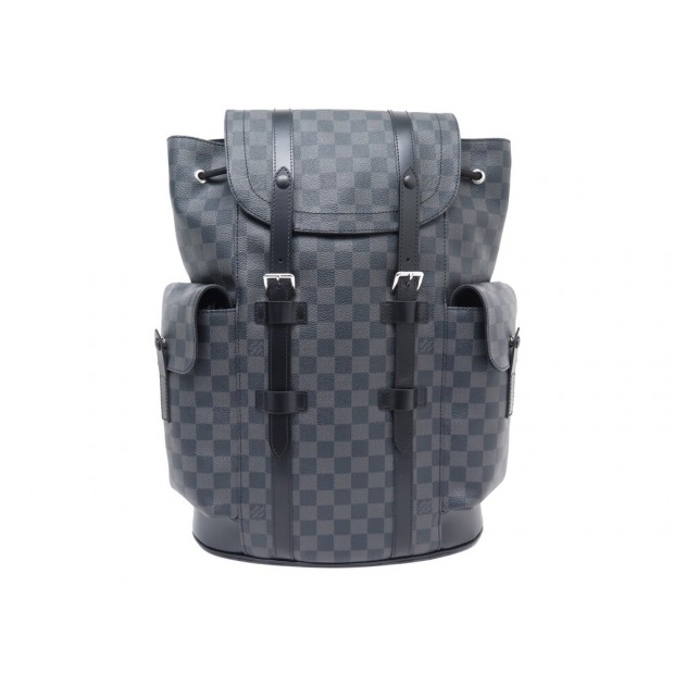 NEUF SAC A DOS LOUIS VUITTON CHRISTOPHER MM TOILE DAMIER GRAPHITE BACKPACK 2600€