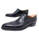 CHAUSSURES JM WESTON 528 RICHELIEU BOUT FLEURI 10.5D 44.5 CUIR NOIR SHOES 790€