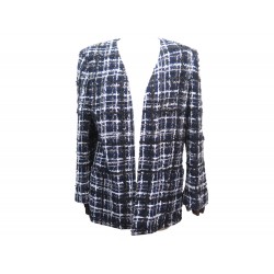 VESTE CHANEL CARDIGAN TWEED FILS METALLIQUES 42 L P24492V15088 JACKET COAT 8000€