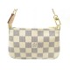 NEUF SAC LOUIS VUITTON MINI POCHETTE ACCESSOIRES TOILE DAMIER AZUR HANDBAG 570€