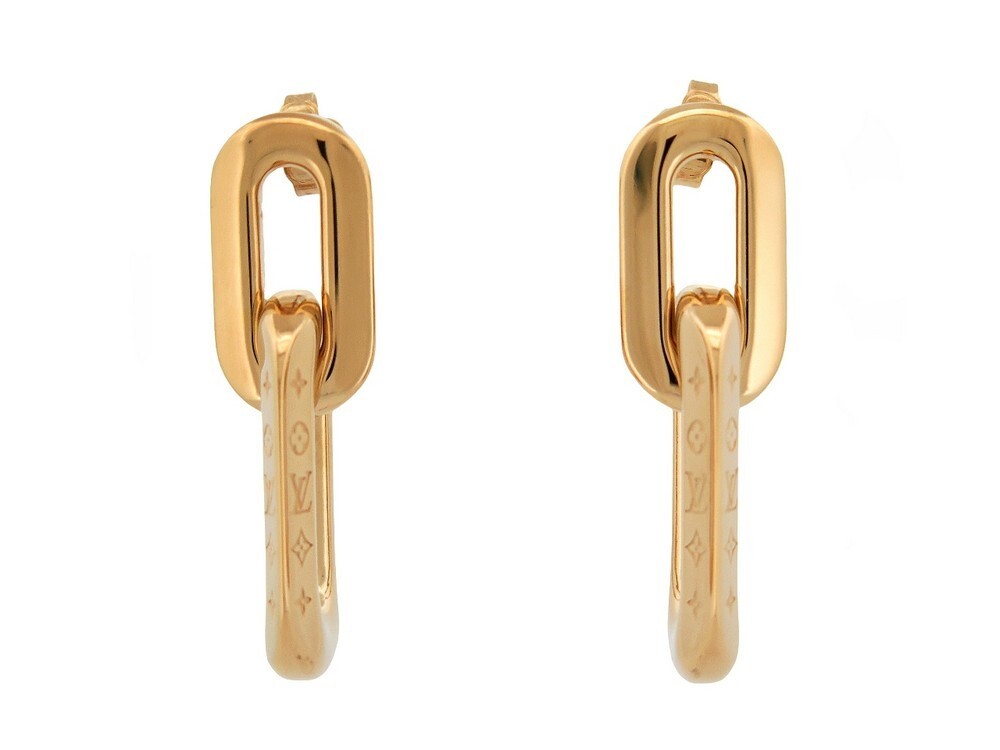 boucles d'oreilles louis vuitton double lv edge