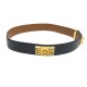 CEINTURE HERMES MEDOR COLLIER DE CHIEN 74 CM CUIR CHAMONIX BLEU NAVY BELT 1780€