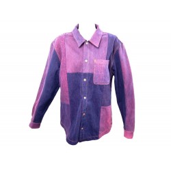 NEUF VESTE MARINE SERRE CHEMISE N DENIM P00626246 M 38 VIOLET SHIRT JACKET 995€