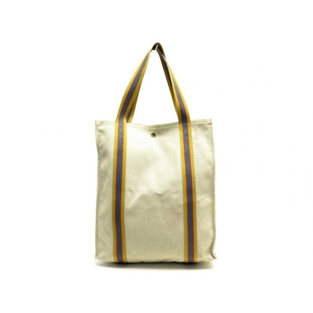 sac a main loro piana fourre tout cabas en toile ecru