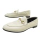 CHAUSSURES GUCCI MOCASSINS A MORS 414998 CUIR CREME 39 IT 40 FR LOAFERS 720€