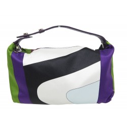 NEUF MINI SAC A MAIN EMILIO PUCCI EN SOIE MULTICOLORE SILK HAND BAG PURSE 250€