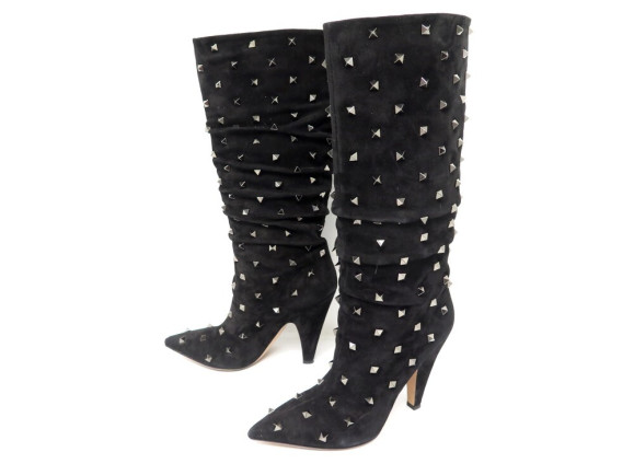 chaussures bottes valentino qw2s0h82diw rockstud 38.5