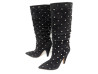 chaussures bottes valentino qw2s0h82diw rockstud 38.5